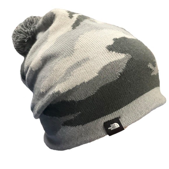 🧢 The North Face Camo‎ Pom Beanie 🫡 Urban Crossover Knitwear - Picture 1 of 5